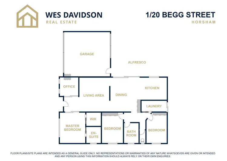 Floorplan of Homely townhouse listing, 1/20 Begg Street, Horsham VIC 3400