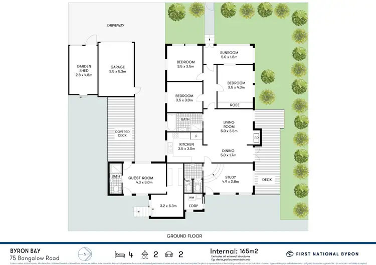 Floorplan of Homely house listing, 75 Bangalow Road, Byron Bay NSW 2481