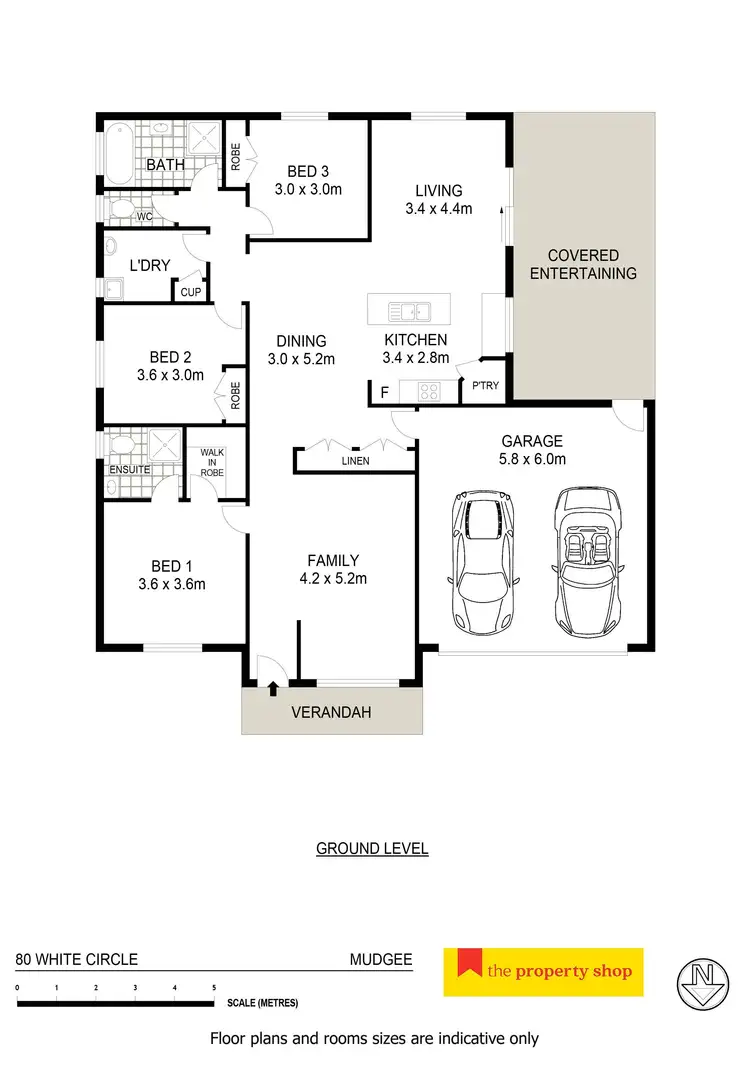 Floorplan of Homely house listing, 80 White Circle, Mudgee NSW 2850