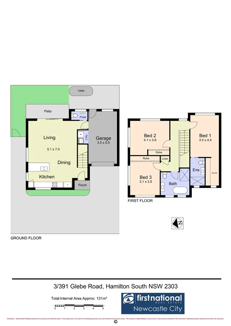 Floorplan of Homely townhouse listing, 3/391 Glebe Road, Merewether NSW 2291