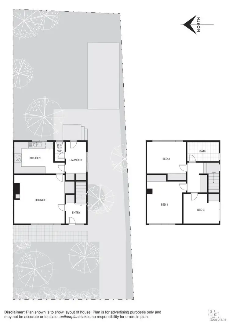Floorplan of Homely semi-detached listing, 116 Cowper Street, Dickson ACT 2602