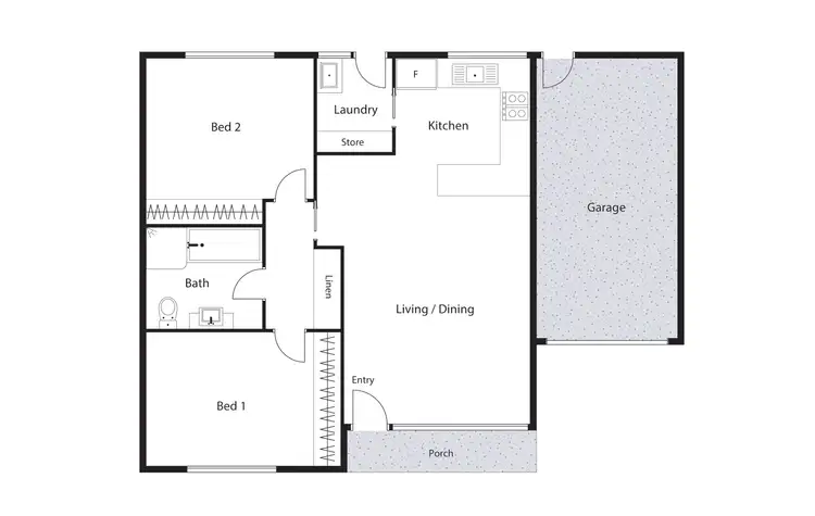 Floorplan of Homely house listing, 2 Biggs Place, Holt ACT 2615