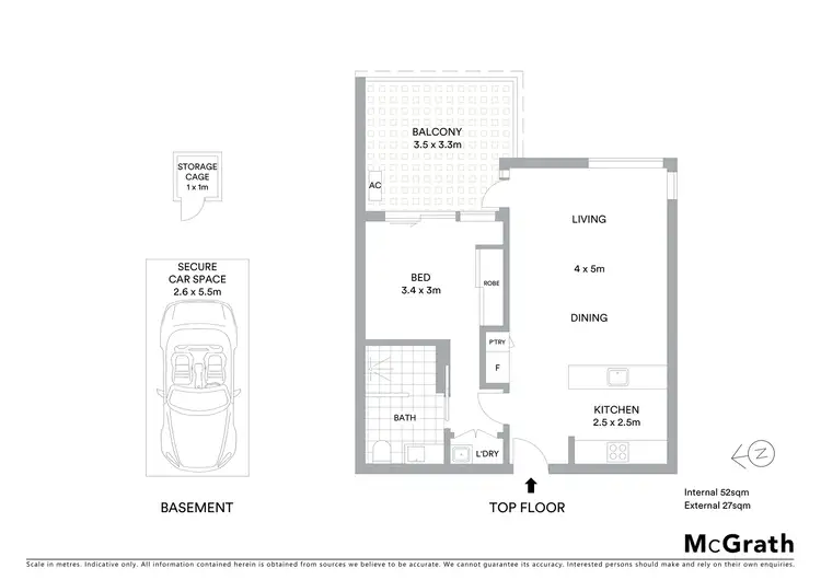Floorplan of Homely apartment listing, 908/97 Dalmeny Avenue, Rosebery NSW 2018