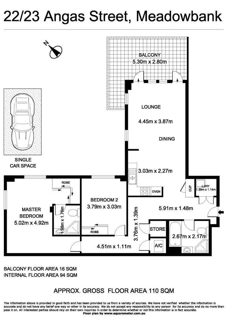 Floorplan of Homely apartment listing, 22/23 Angas Street, Meadowbank NSW 2114