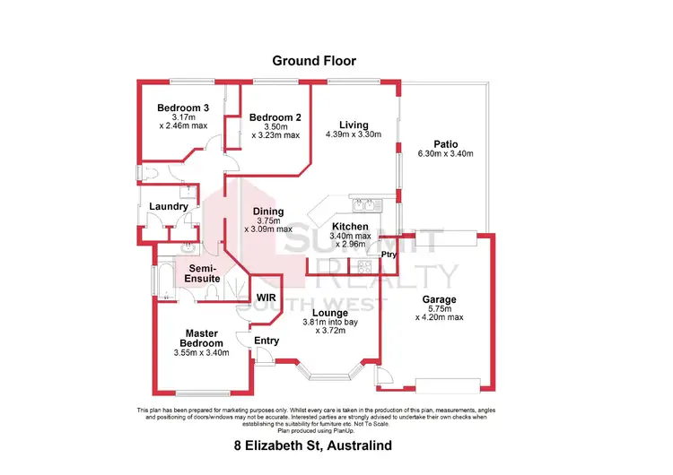 Floorplan of Homely house listing, 8 Elizabeth Street, Australind WA 6233