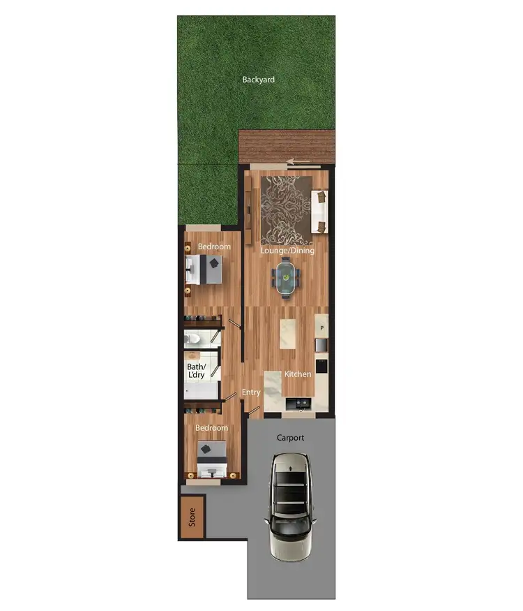Floorplan of Homely townhouse listing, 4/47 Christopher Crescent, Karabar NSW 2620