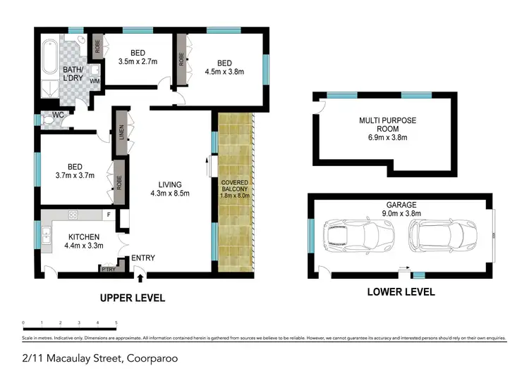 Floorplan of Homely unit listing, 2/11 Macaulay Street, Coorparoo QLD 4151