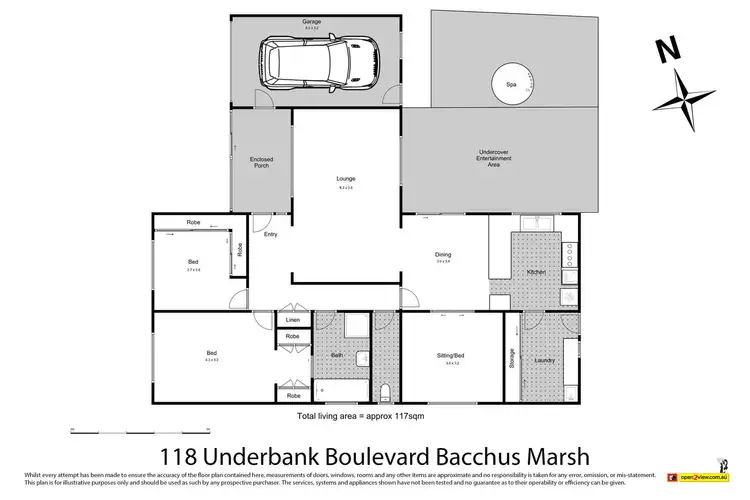Floorplan of Homely house listing, 118 Underbank Boulevard, Bacchus Marsh VIC 3340