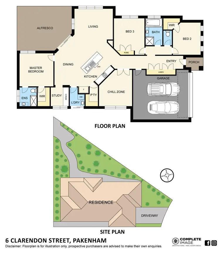 Floorplan of Homely house listing, 6 Clarendon Street, Pakenham VIC 3810