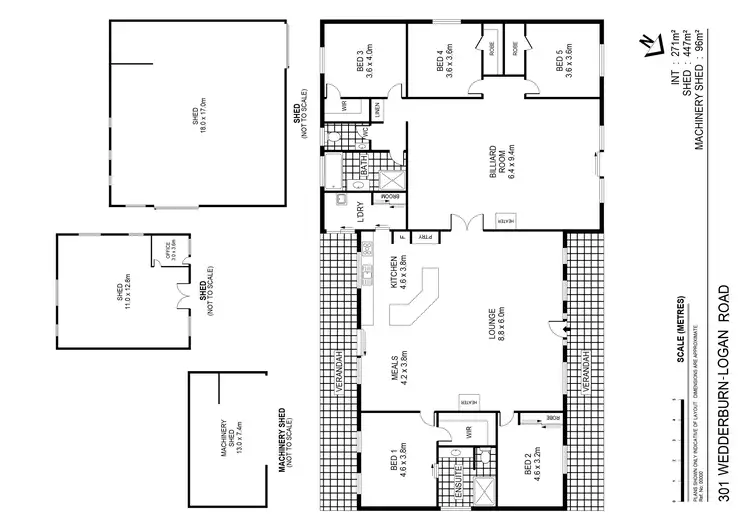 Floorplan of Homely rural property listing, 301 Logan-Wedderburn Road, Wedderburn VIC 3518