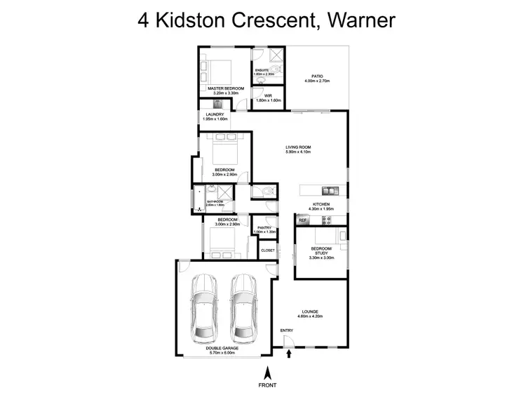 Floorplan of Homely house listing, 4 Kidston Crescent, Warner QLD 4500