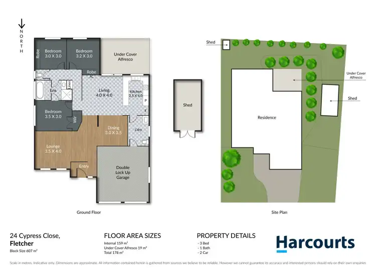 Floorplan of Homely house listing, 24 Cypress Close, Fletcher NSW 2287