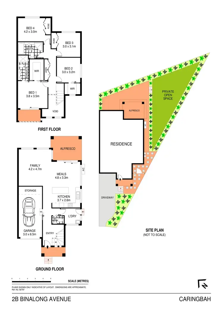 Floorplan of Homely semi-detached listing, 2B Binalong Avenue, Caringbah NSW 2229