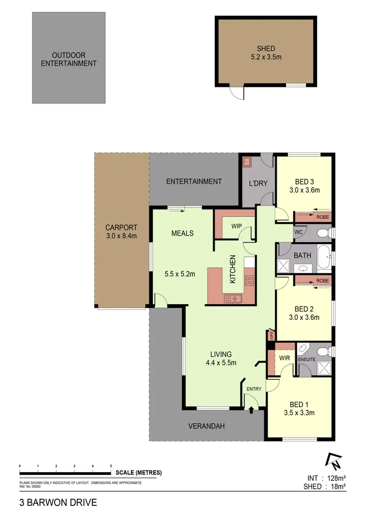 Floorplan of Homely house listing, 3 Barwon Drive, Kennington VIC 3550