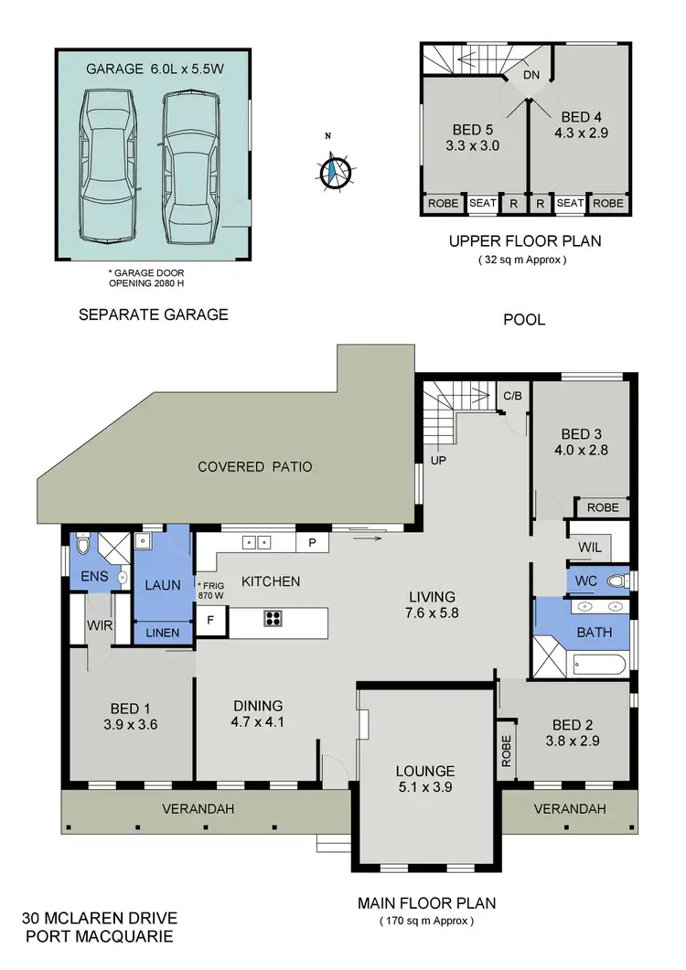 Floorplan of Homely house listing, 30 McLaren Drive, Port Macquarie NSW 2444