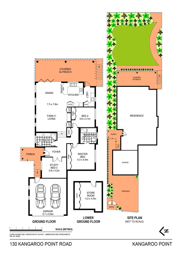Floorplan of Homely semi-detached listing, 130 Kangaroo Point Road, Kangaroo Point NSW 2224