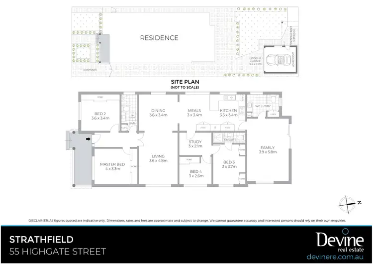 Floorplan of Homely house listing, 55 Highgate Street, Strathfield NSW 2135