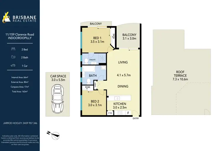 Floorplan of Homely apartment listing, 11/159 Clarence Road, Indooroopilly QLD 4068