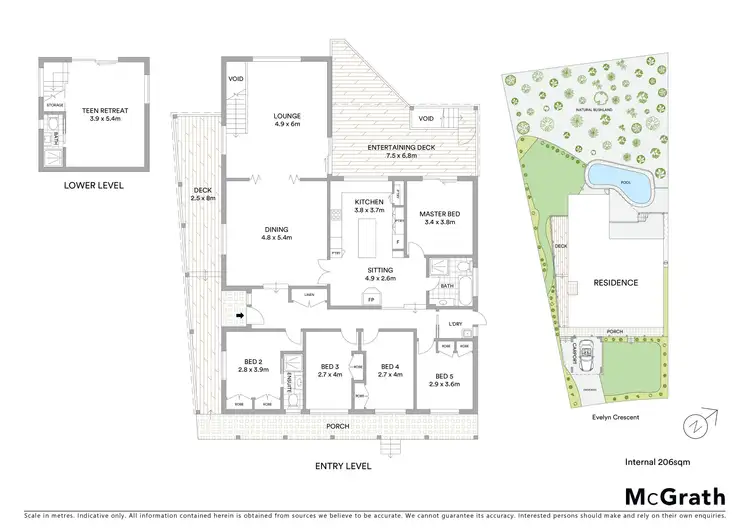 Floorplan of Homely house listing, 45 Evelyn Crescent, Berowra Heights NSW 2082