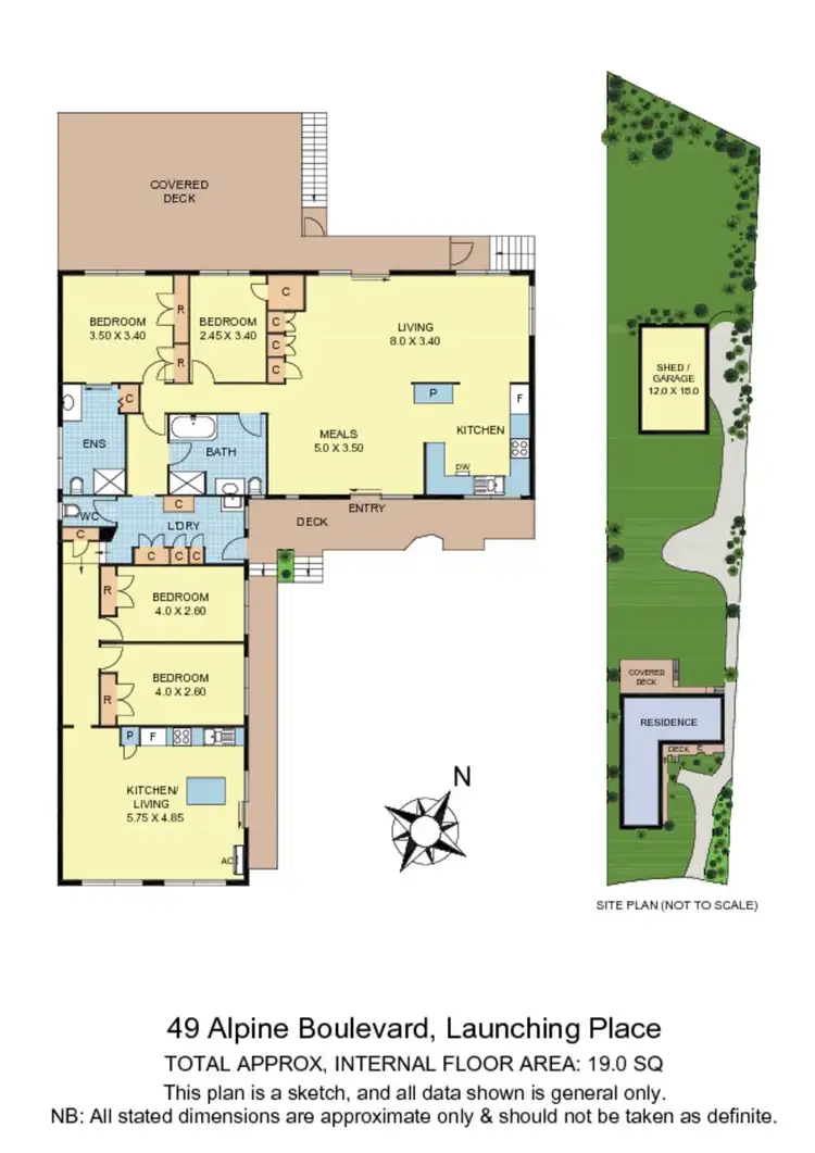 Floorplan of Homely house listing, 49 Alpine Boulevard, Launching Place VIC 3139