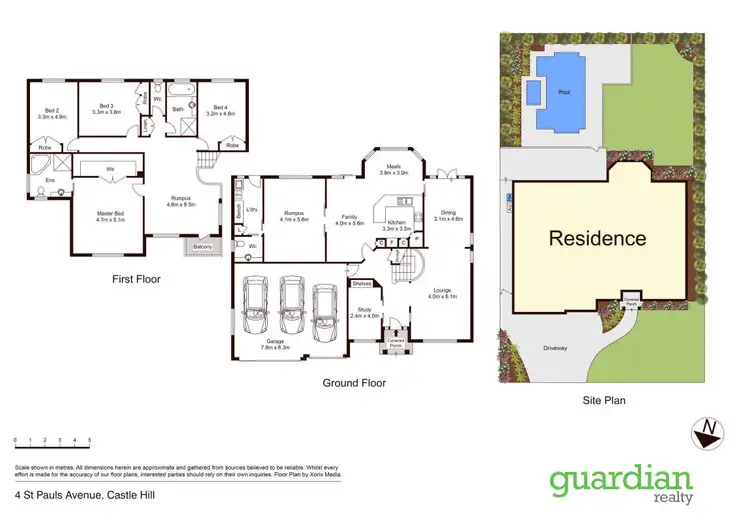Floorplan of Homely house listing, 4 St Pauls Avenue, Castle Hill NSW 2154