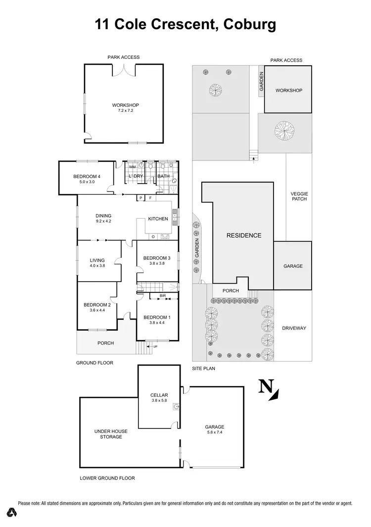 Floorplan of Homely house listing, 11 Cole Crescent, Coburg VIC 3058