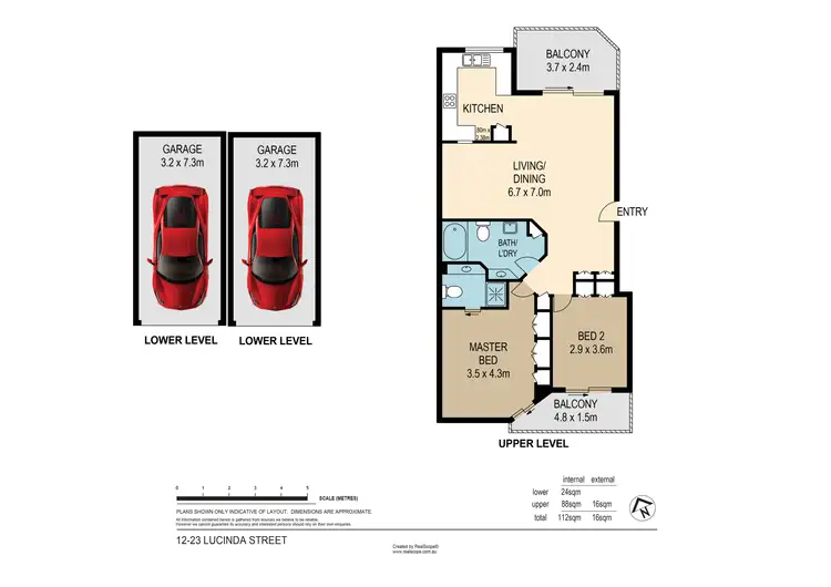 Floorplan of Homely unit listing, 12/23 Lucinda Street, Taringa QLD 4068