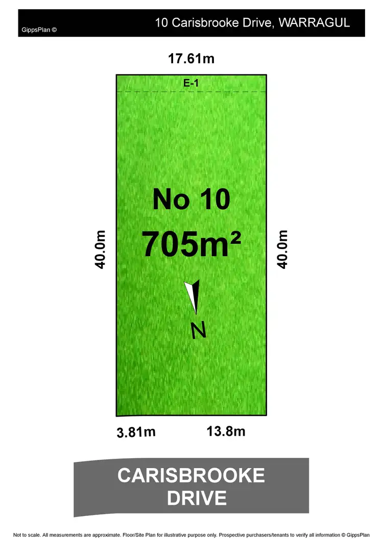 Floorplan of Homely land listing, 10 Carisbrooke Drive, Warragul VIC 3820