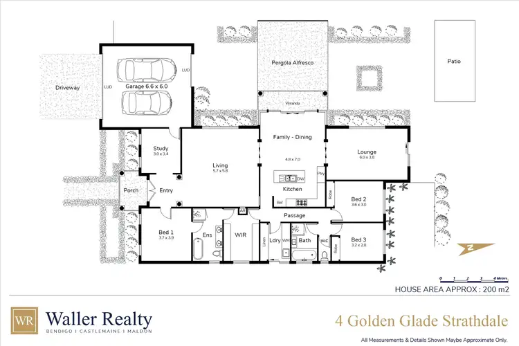 Floorplan of Homely house listing, 4 Golden Glade, Strathdale VIC 3550