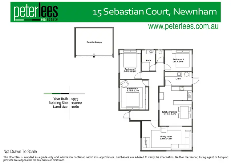 Floorplan of Homely house listing, 15 Sebastian Court, Newnham TAS 7248