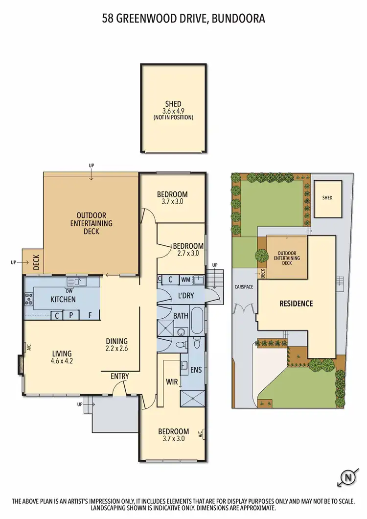 Floorplan of Homely house listing, 58 Greenwood Drive, Bundoora VIC 3083