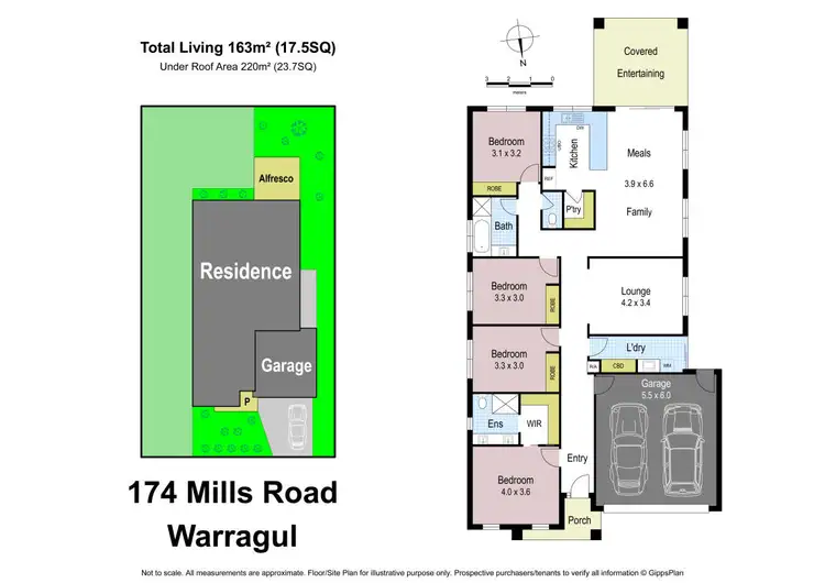 Floorplan of Homely house listing, 174 Mills Road, Warragul VIC 3820