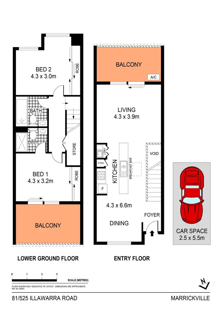 Floorplan of Homely apartment listing, 81/525 Illawarra Road, Marrickville NSW 2204