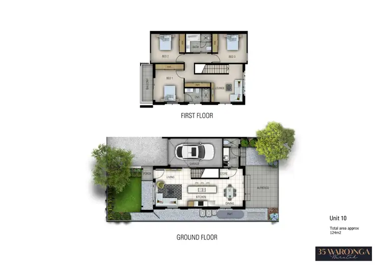 Floorplan of Homely townhouse listing, Lot 10 1/35 Waroonga Road, Waratah NSW 2298