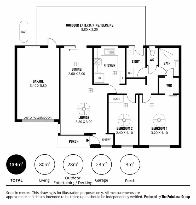 Floorplan of Homely unit listing, 2/6 Orient Road, Kensington Gardens SA 5068