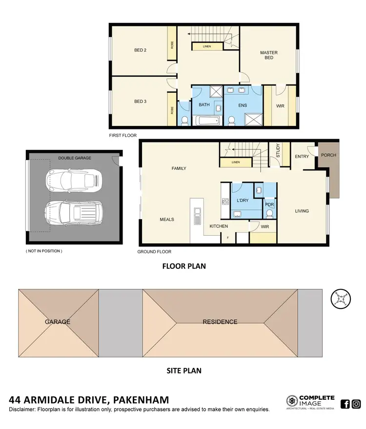 Floorplan of Homely house listing, 44 Armidale Drive, Pakenham VIC 3810