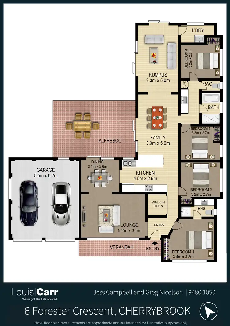 Floorplan of Homely house listing, 6 Forester Crescent, Cherrybrook NSW 2126