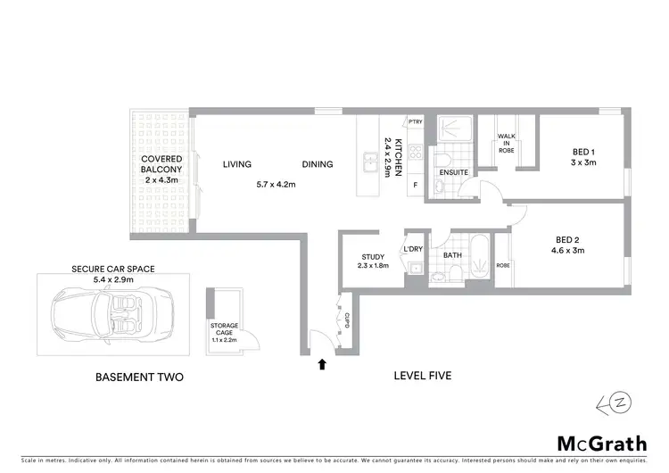 Floorplan of Homely apartment listing, 502/460 Forest Road, Hurstville NSW 2220