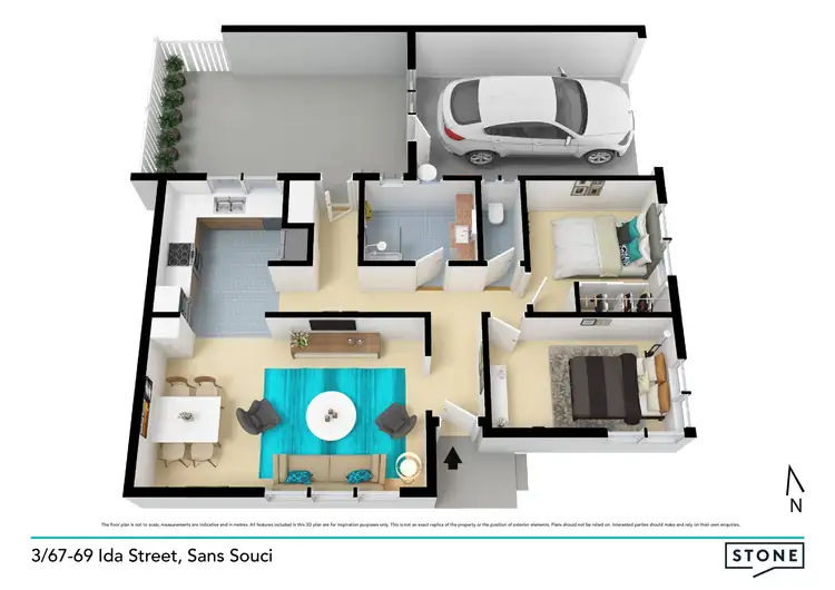 Floorplan of Homely villa listing, 3/67-69 Ida Street, Sans Souci NSW 2219