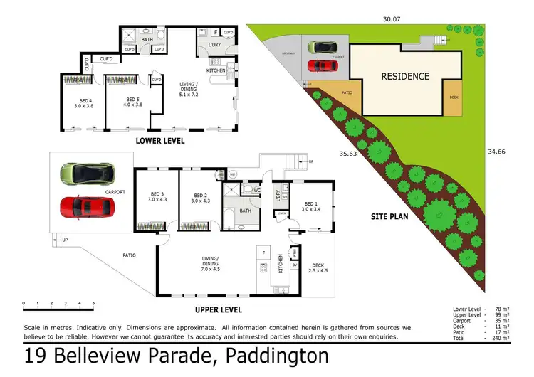 Floorplan of Homely house listing, 19 Belleview Parade, Paddington QLD 4064