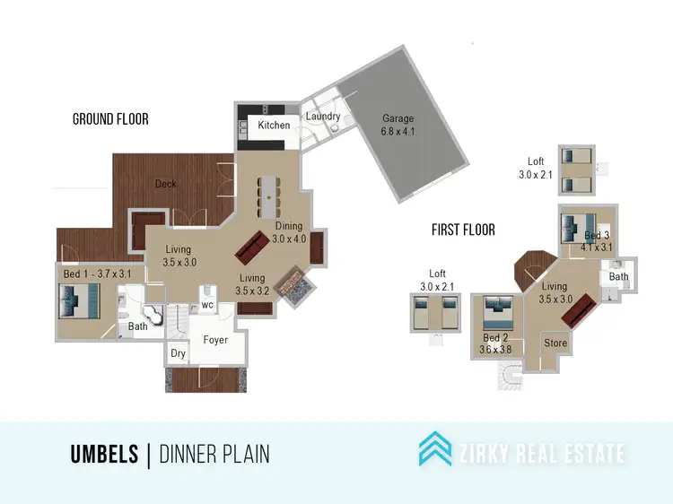 Floorplan of Homely house listing, 15 Drybone Lane, Dinner Plain VIC 3898