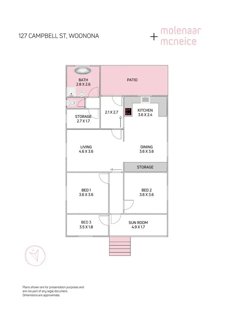 Floorplan of Homely house listing, 127 Campbell Street, Woonona NSW 2517