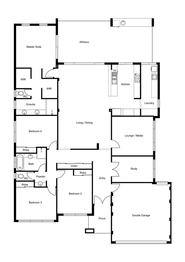 Floorplan of Homely house listing, 10 Jade Crescent, Dalyellup WA 6230