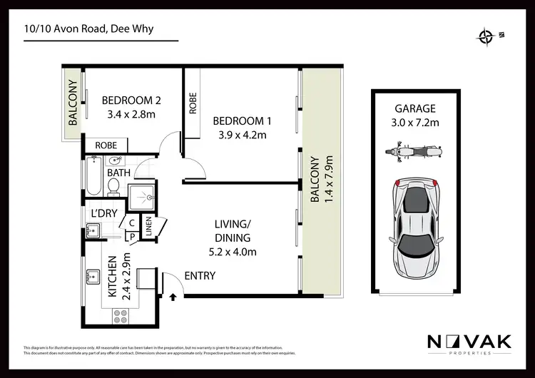 Floorplan of Homely apartment listing, 10/10 Avon Road, Dee Why NSW 2099