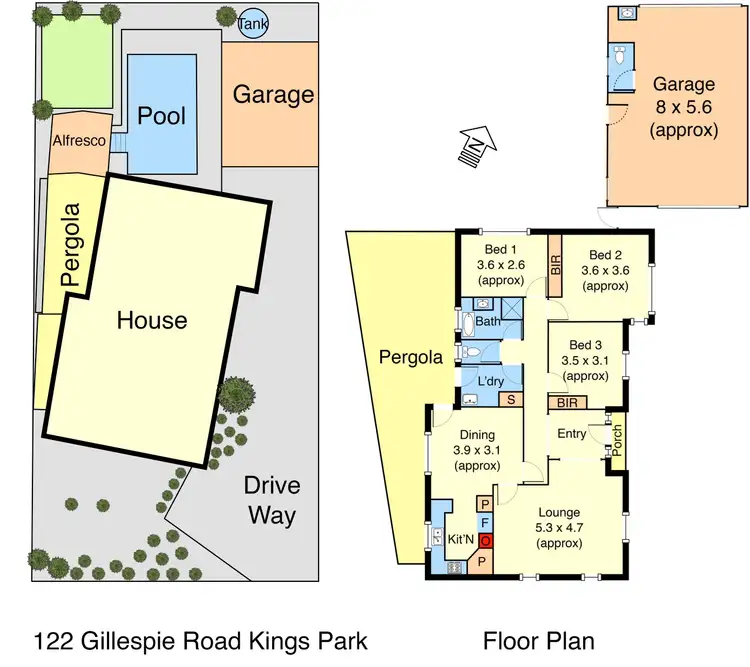 Floorplan of Homely house listing, 122 Gillespie Road, Kings Park VIC 3021