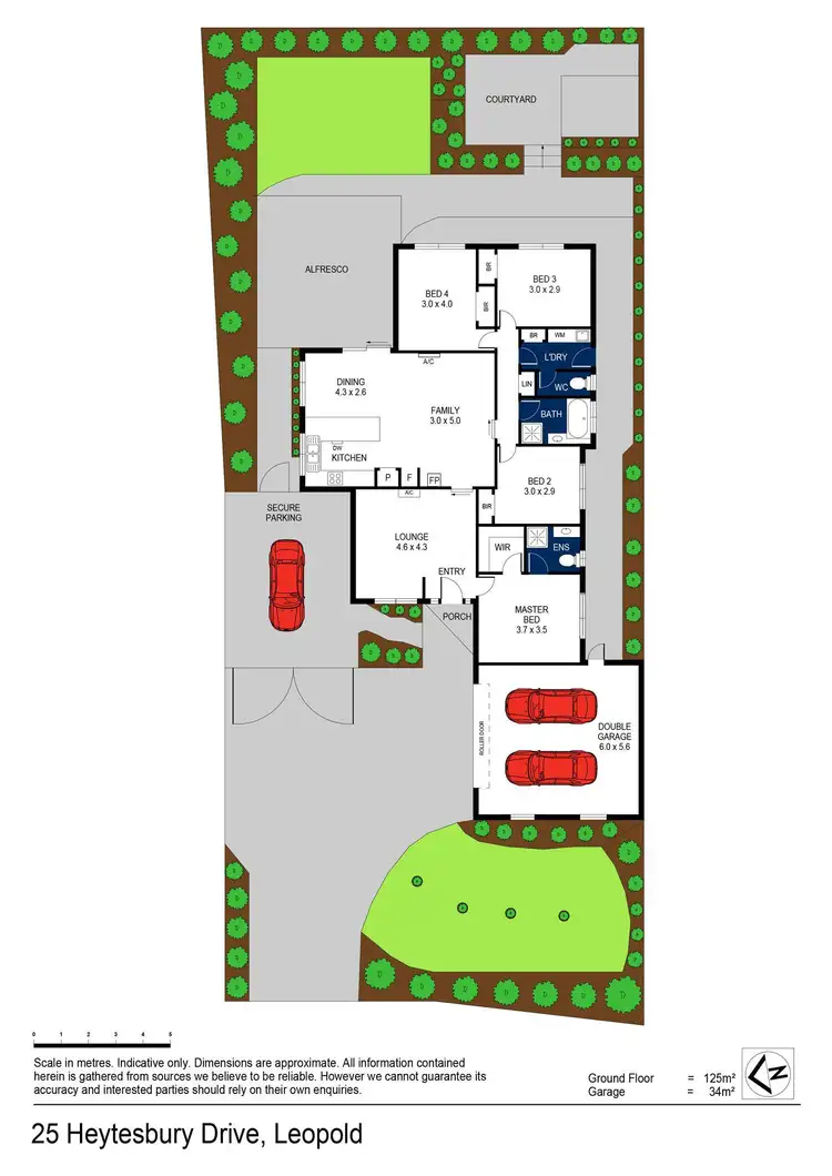 Floorplan of Homely house listing, 25 Heytesbury Drive, Leopold VIC 3224