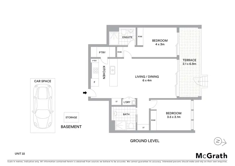 Floorplan of Homely apartment listing, 22/5 Milray Street, Lindfield NSW 2070