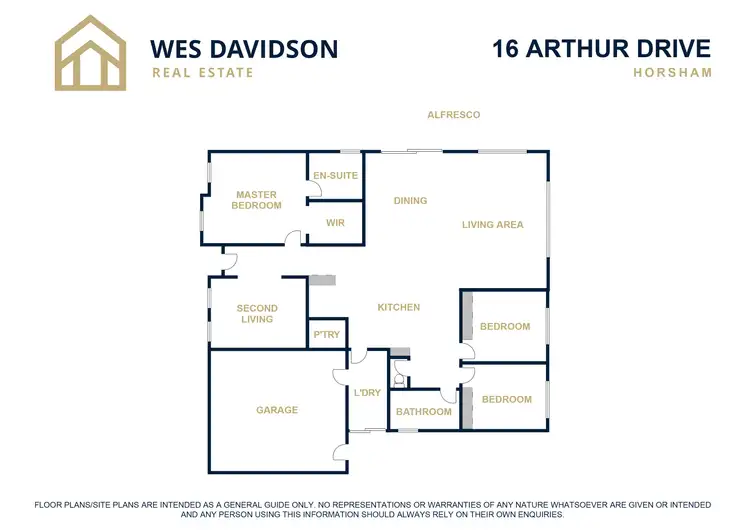 Floorplan of Homely house listing, 16 Arthur Drive, Horsham VIC 3400
