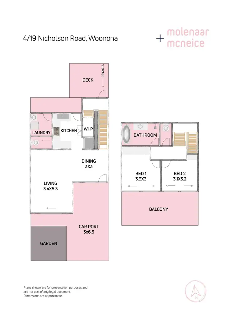 Floorplan of Homely townhouse listing, 4/19 Nicholson Road, Woonona NSW 2517