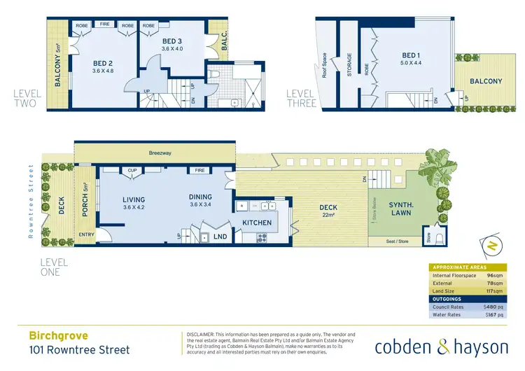 Floorplan of Homely house listing, 101 Rowntree Street, Birchgrove NSW 2041
